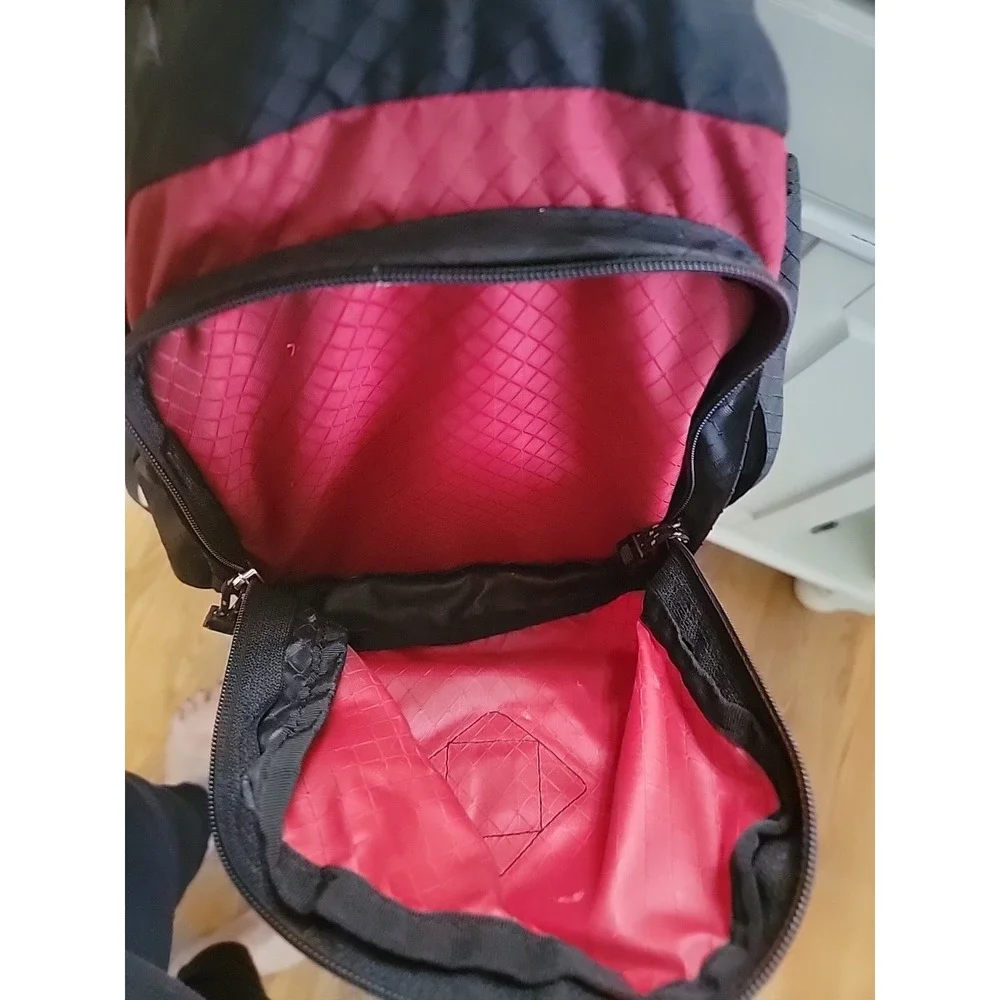 LARGE CABELA'S Hiking Camping Bag Tactical Backpack Outdoor Travel Red Lumbar